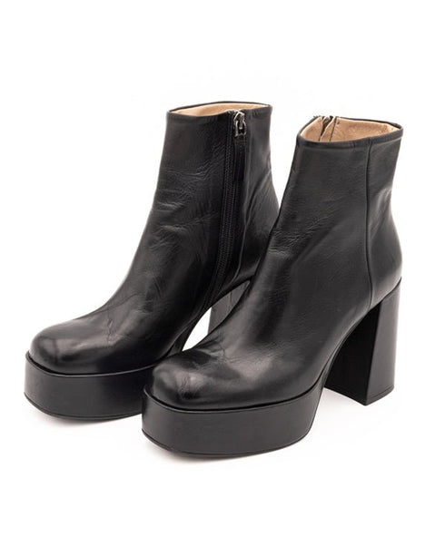 Stivali tronchetto Donna con tacco Nero CHIARINI- Francavilla Moda